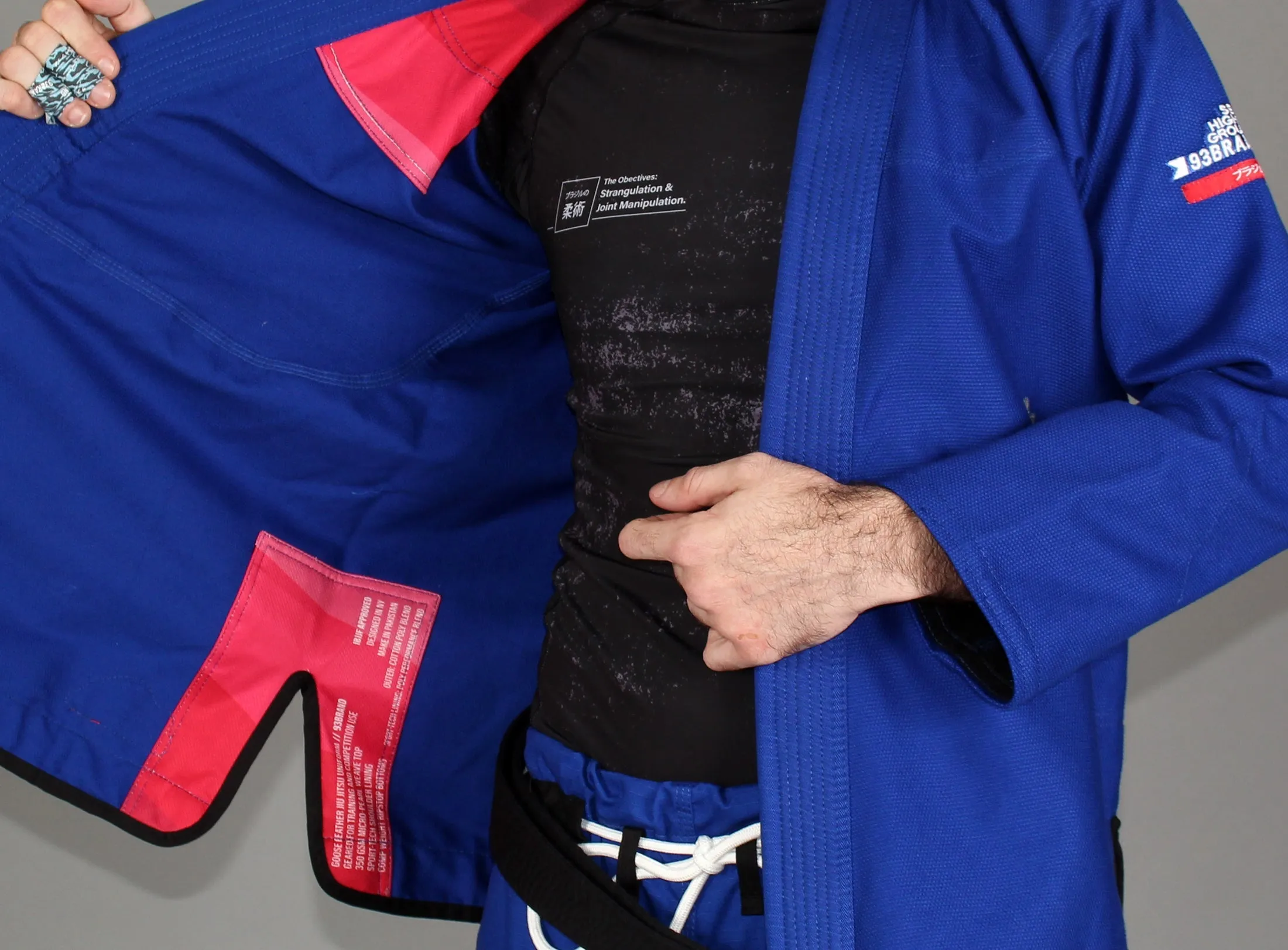 93brand "Goose Feather" Lightweight BJJ Gi - Blue