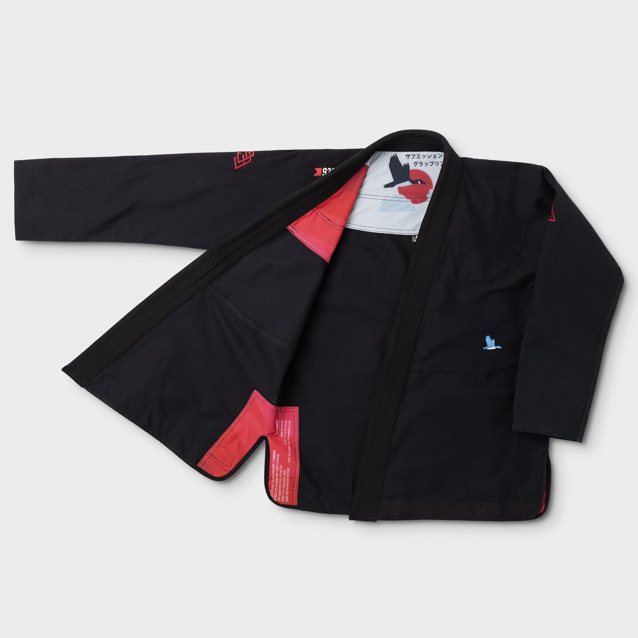 93brand "Goose Feather" Lightweight Black Jiu Jitsu Gi