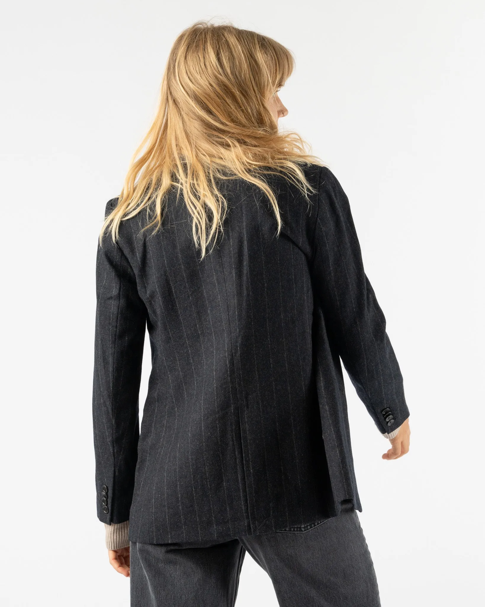 Alex Mill Soho Blazer in Chalk Stripe Wool
