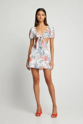Ami Tie Front Mini Dress