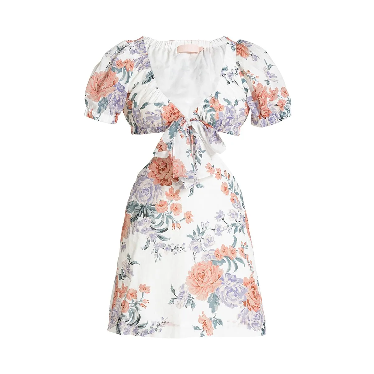 Ami Tie Front Mini Dress