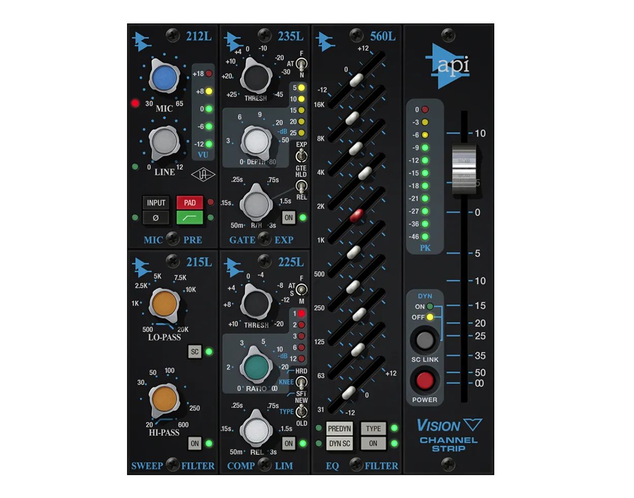 API Vision Channel Strip Collection