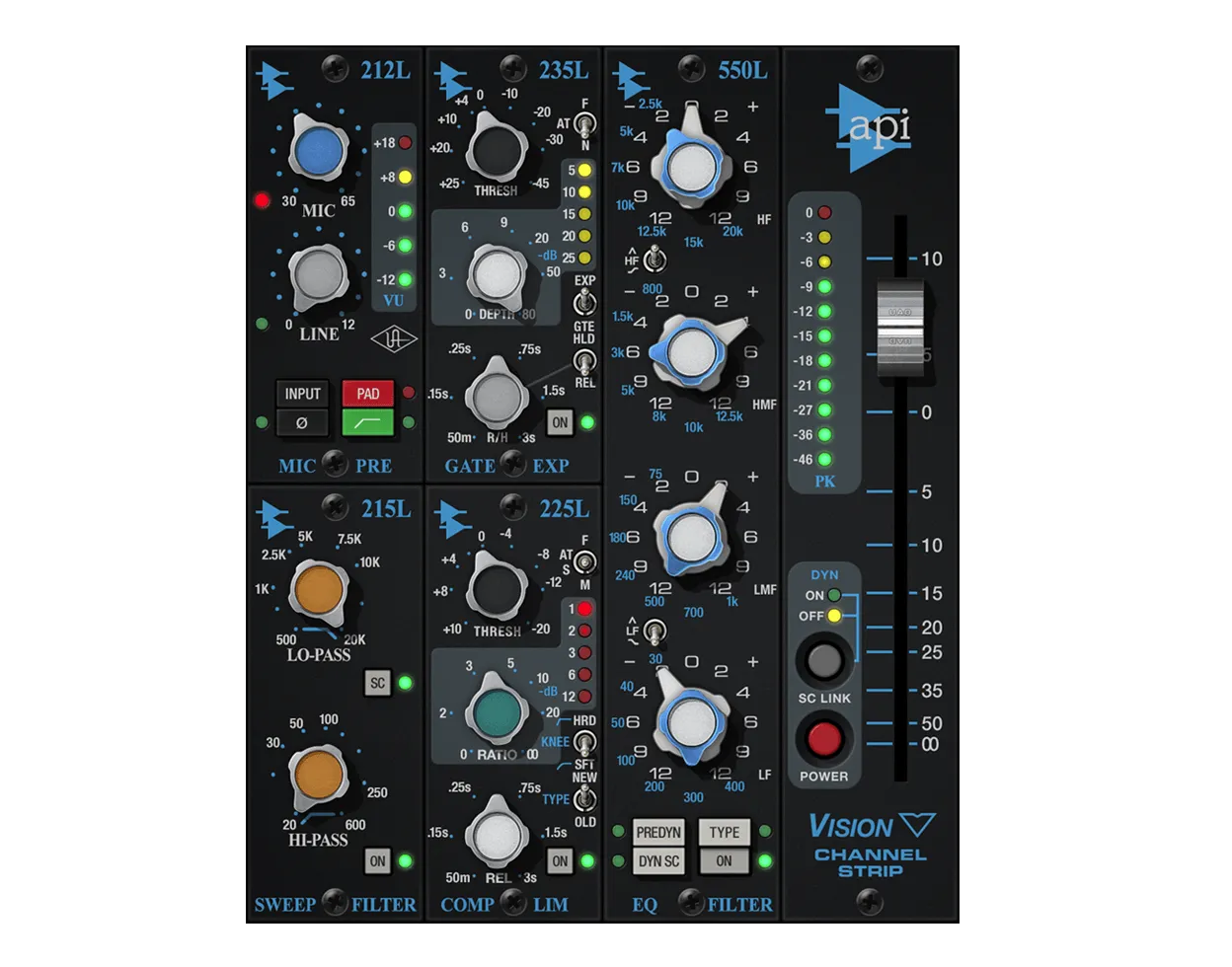 API Vision Channel Strip Collection