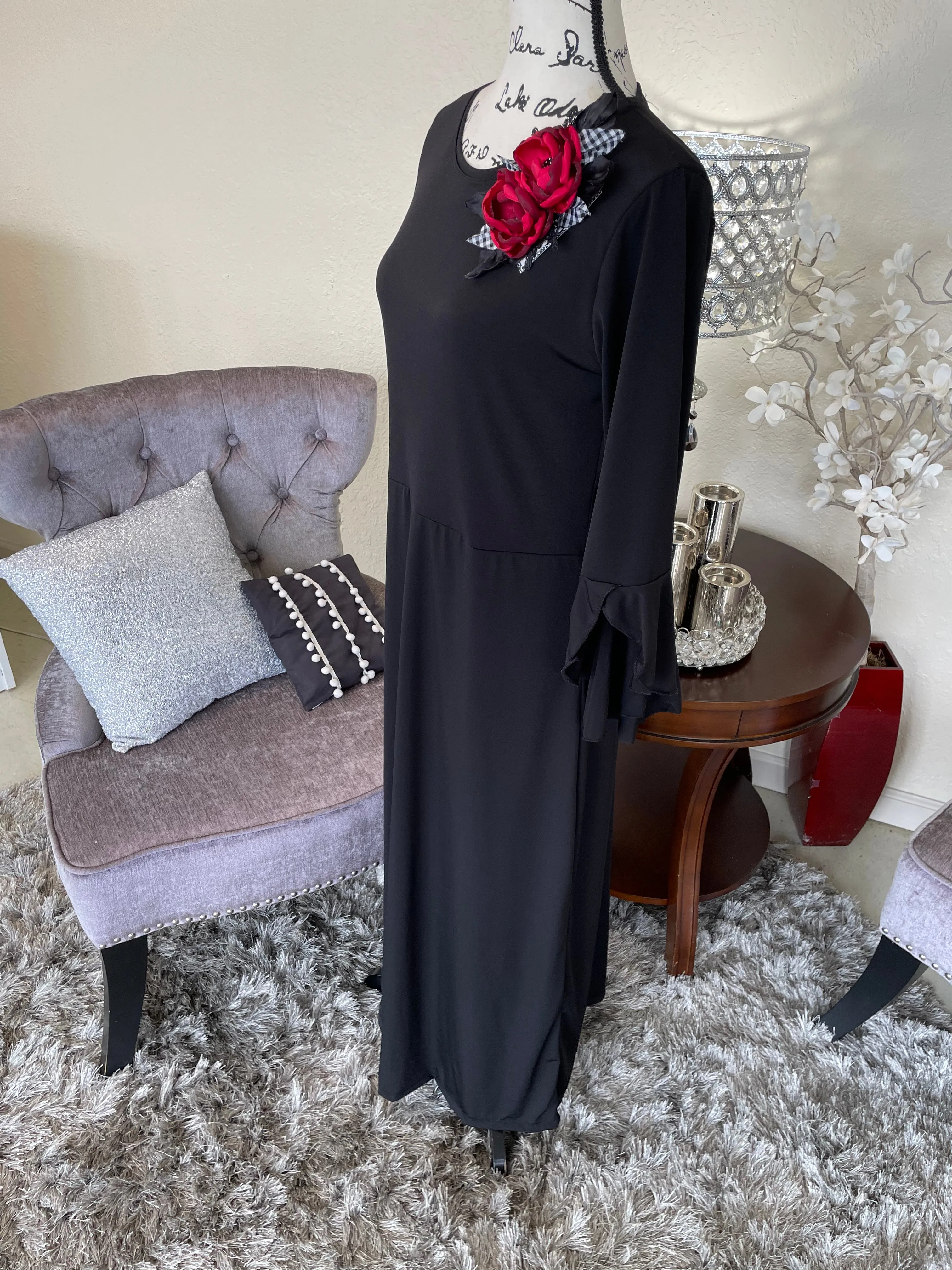 Ava Black ITY Dress