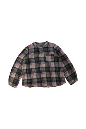 Bonpoint Plaid Long Sleeve Shirt 4T