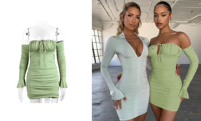 Chic Bell Sleeve Wrap Dress