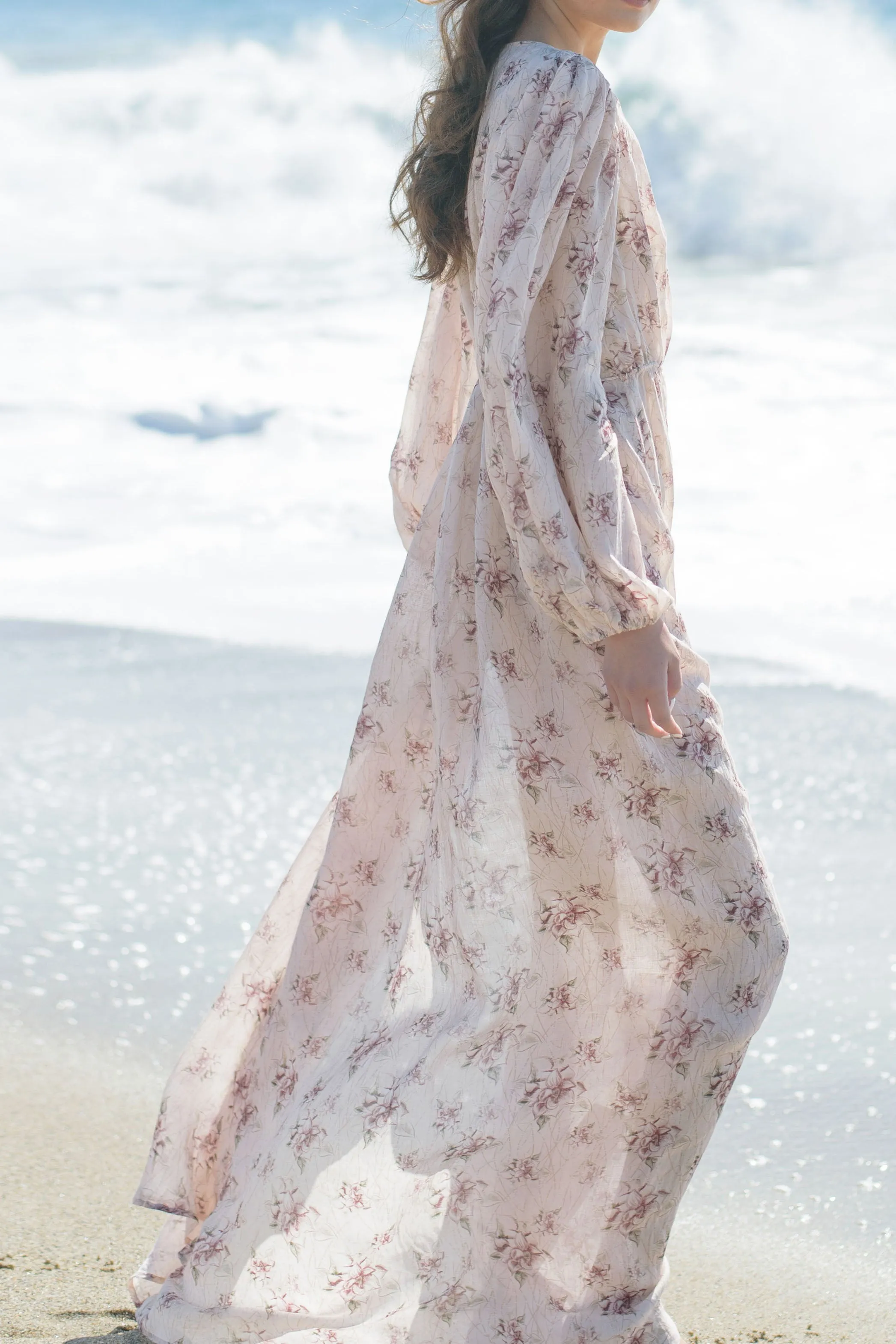 Elena Ramie Wrap Dress