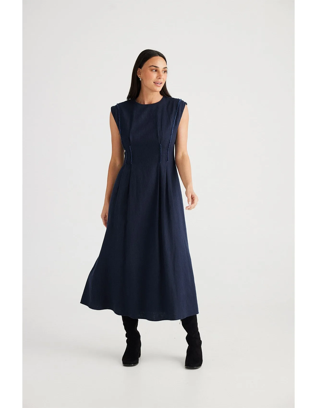 Fortuna Dress - Navy