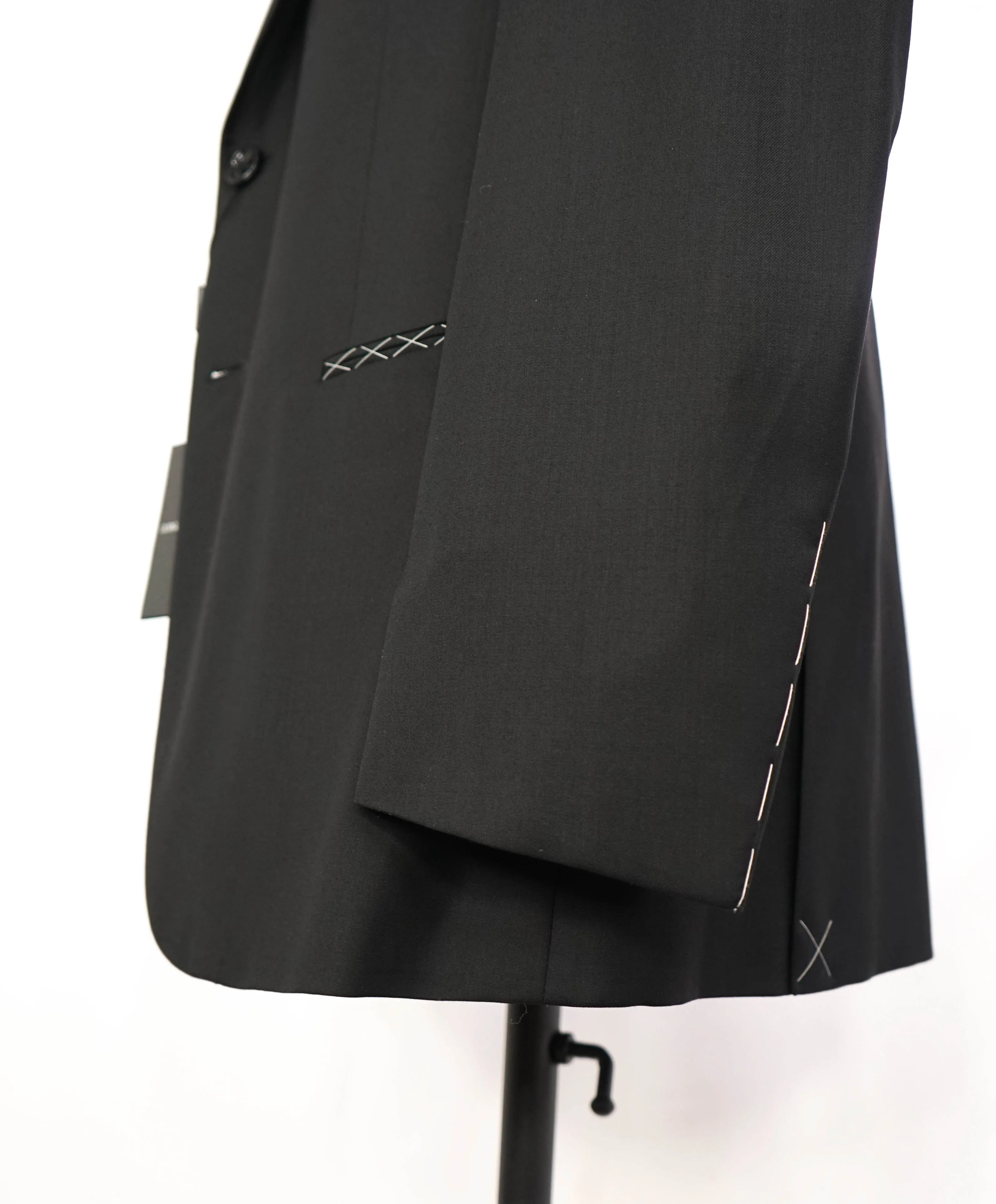 GIORGIO ARMANI - “SU MISURA” Super 150's Solid Black Blazer - 40R