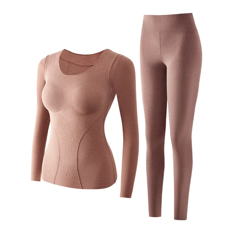 🔥HOT SALE 49% OFF🔥Women's Thermal Underwear Set with Shelf Bra