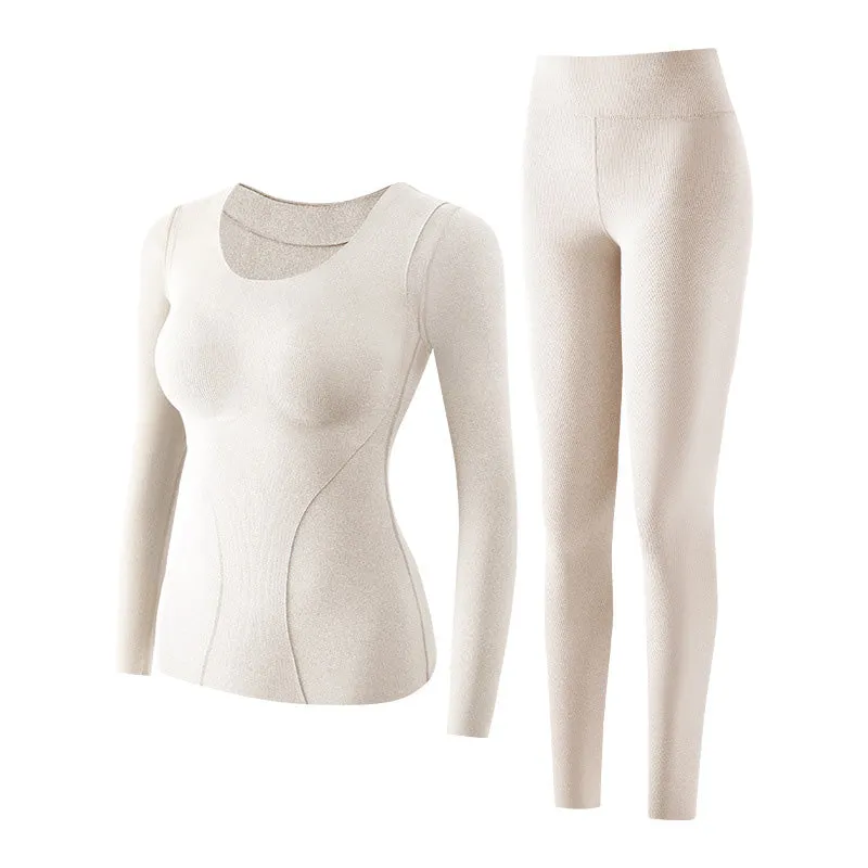 🔥HOT SALE 49% OFF🔥Women's Thermal Underwear Set with Shelf Bra