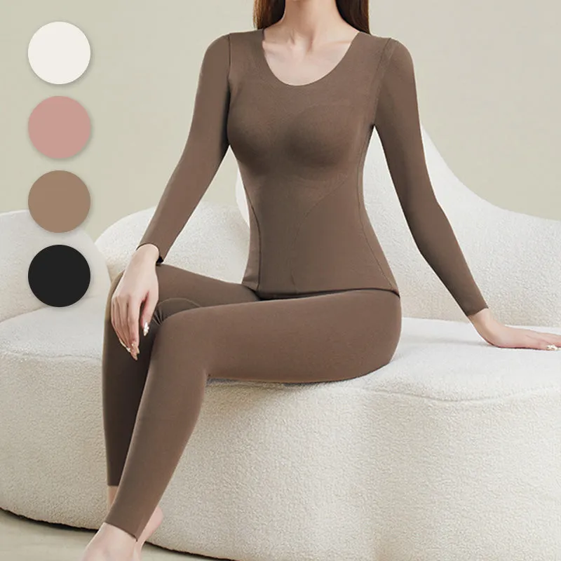 🔥HOT SALE 49% OFF🔥Women's Thermal Underwear Set with Shelf Bra