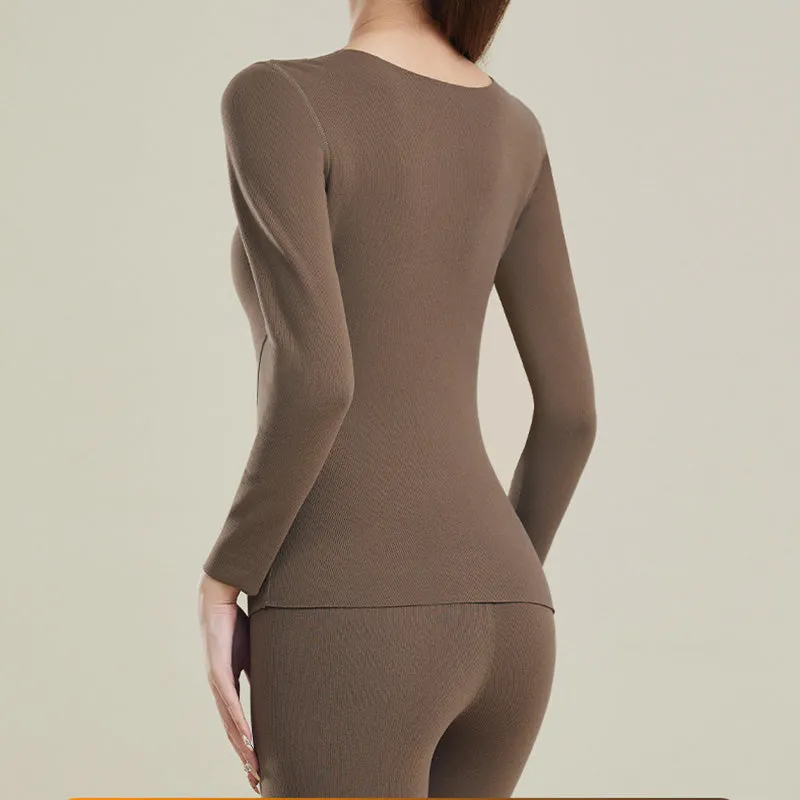 🔥HOT SALE 49% OFF🔥Women's Thermal Underwear Set with Shelf Bra