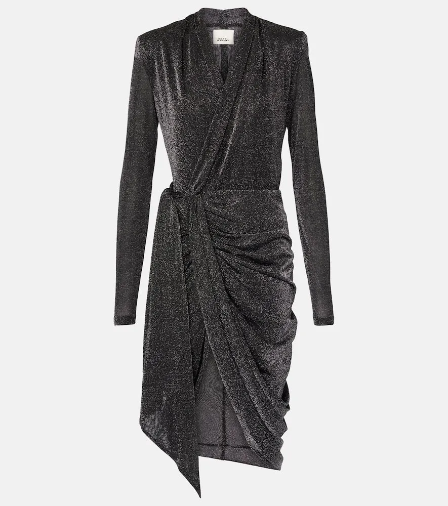 Isabel Marant Cleora lam√É¬© wrap dress