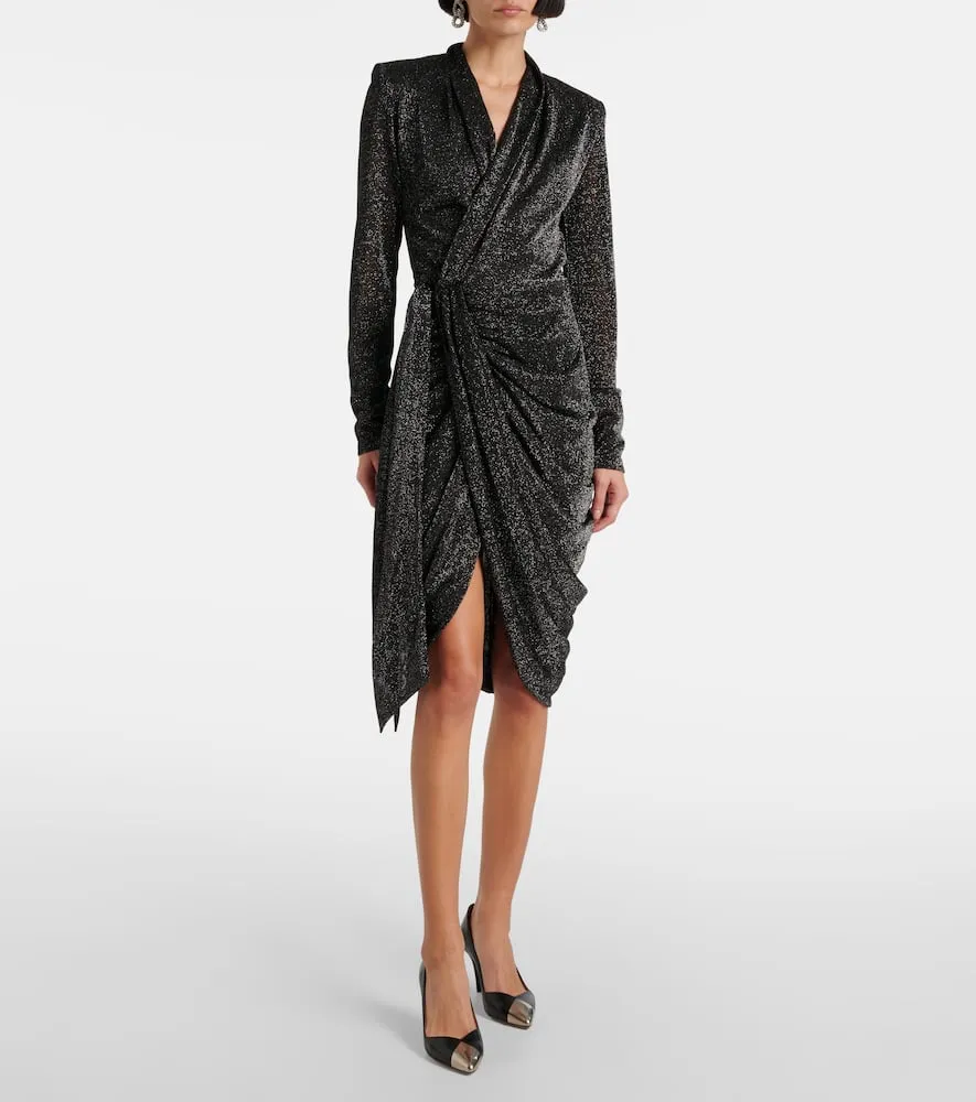 Isabel Marant Cleora lam√É¬© wrap dress