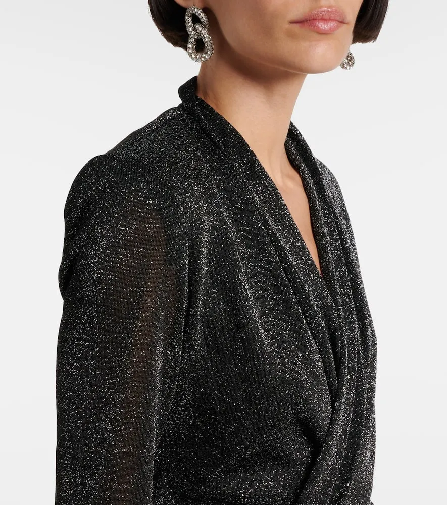 Isabel Marant Cleora lam√É¬© wrap dress
