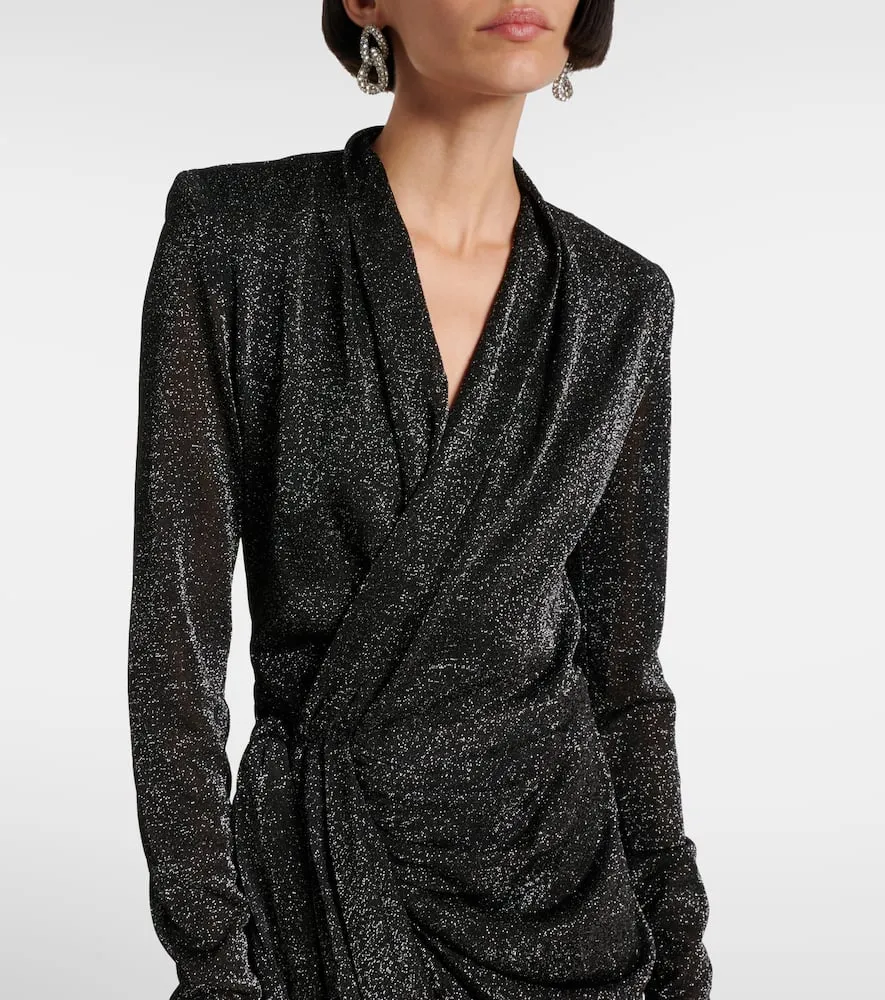 Isabel Marant Cleora lam√É¬© wrap dress