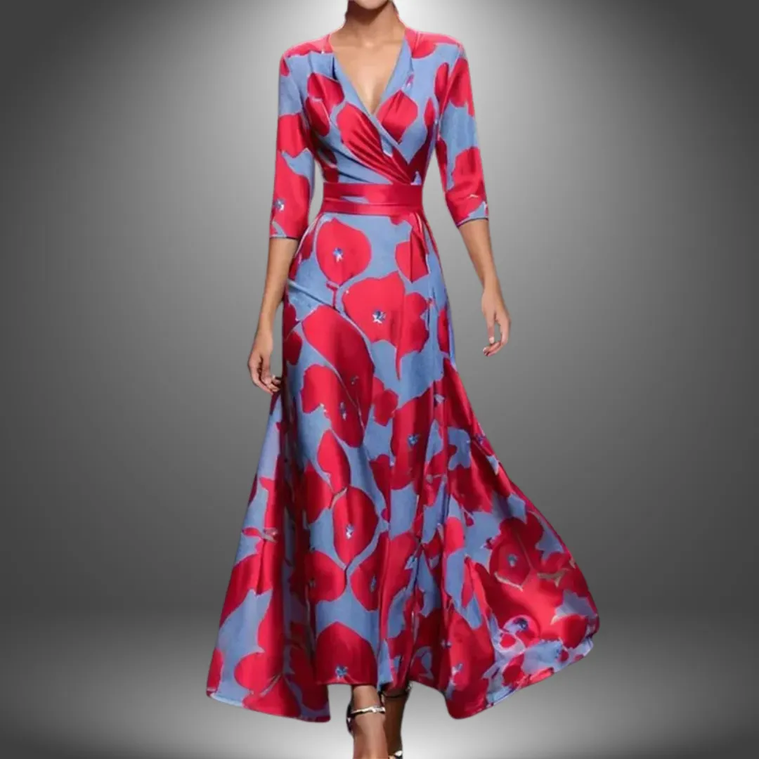 Leigh - Printed Wrap Dress