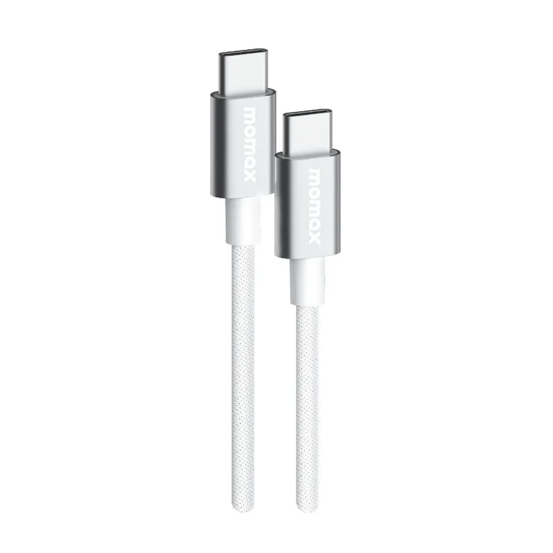 MOMAX 1 Link USB-C to USB-C Charging Cable 100W 2M - USB-IF Certified Fast Charging Heavy Duty - Black