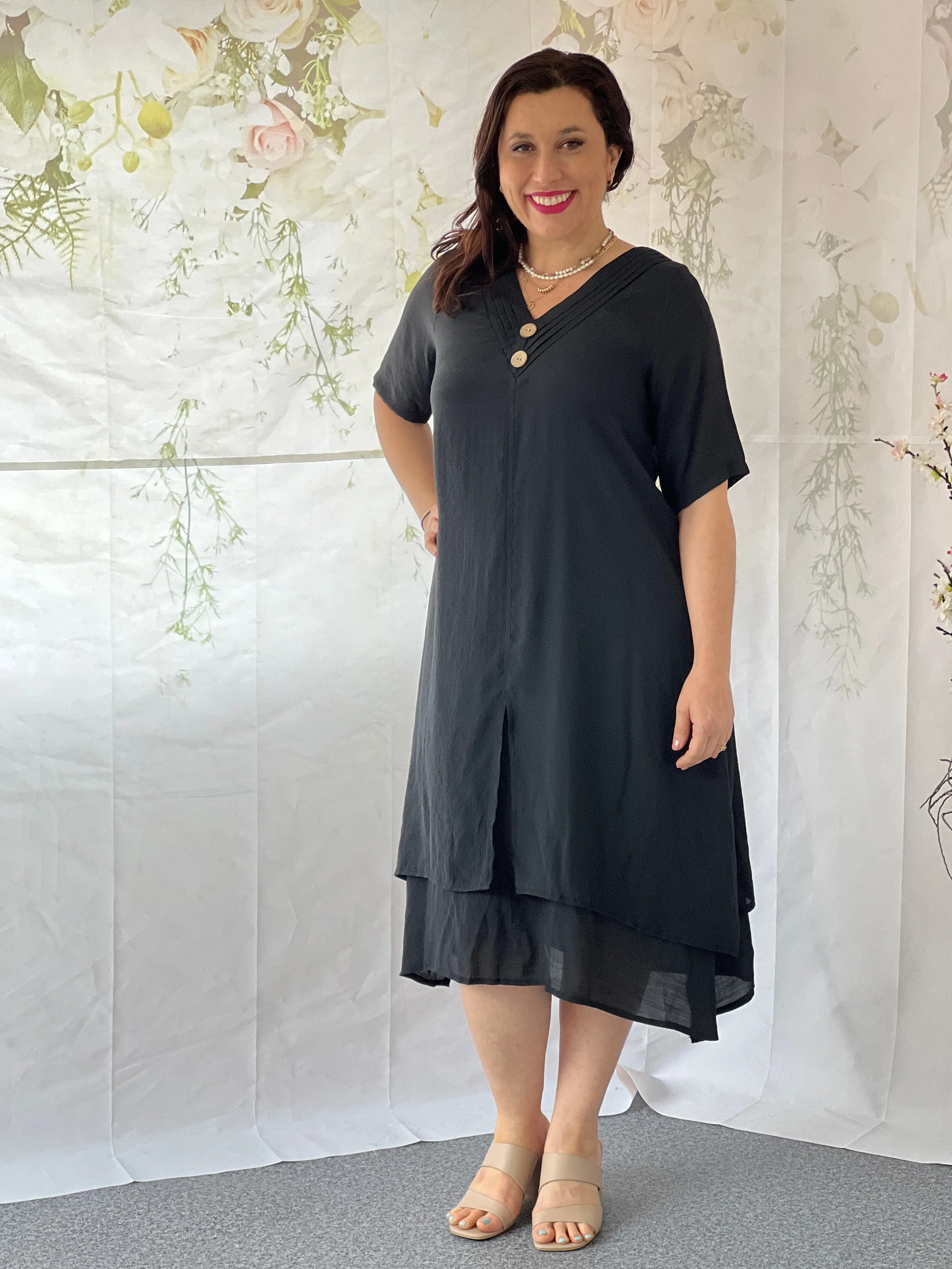 Oxley Black Layering Dress