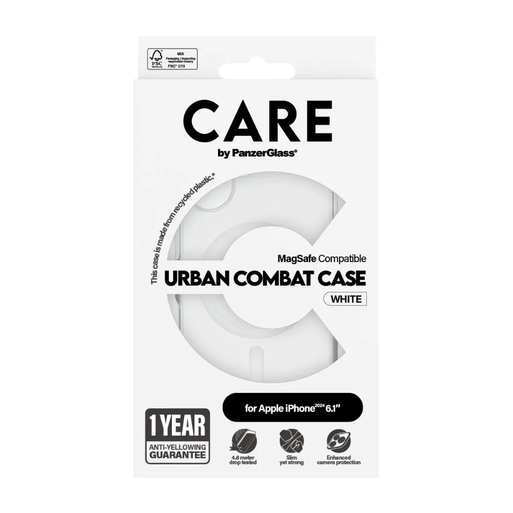 PANZERGLASS Care iPhone 16 MagSafe Case Flagship White