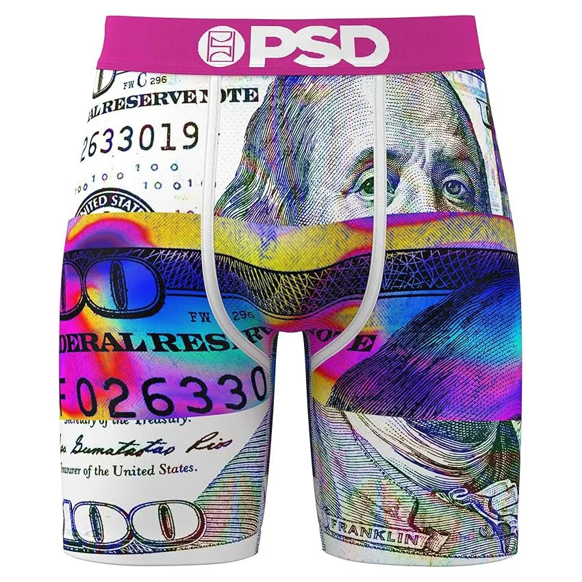 PSD Men's Multicolor Thermal $Plit Boxer Briefs Large Underwear - 224180019-MUL-L