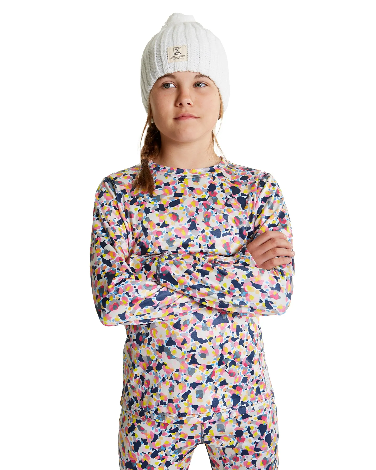Rojo Girls Jyndie Crew Neck Top Kaliedscope