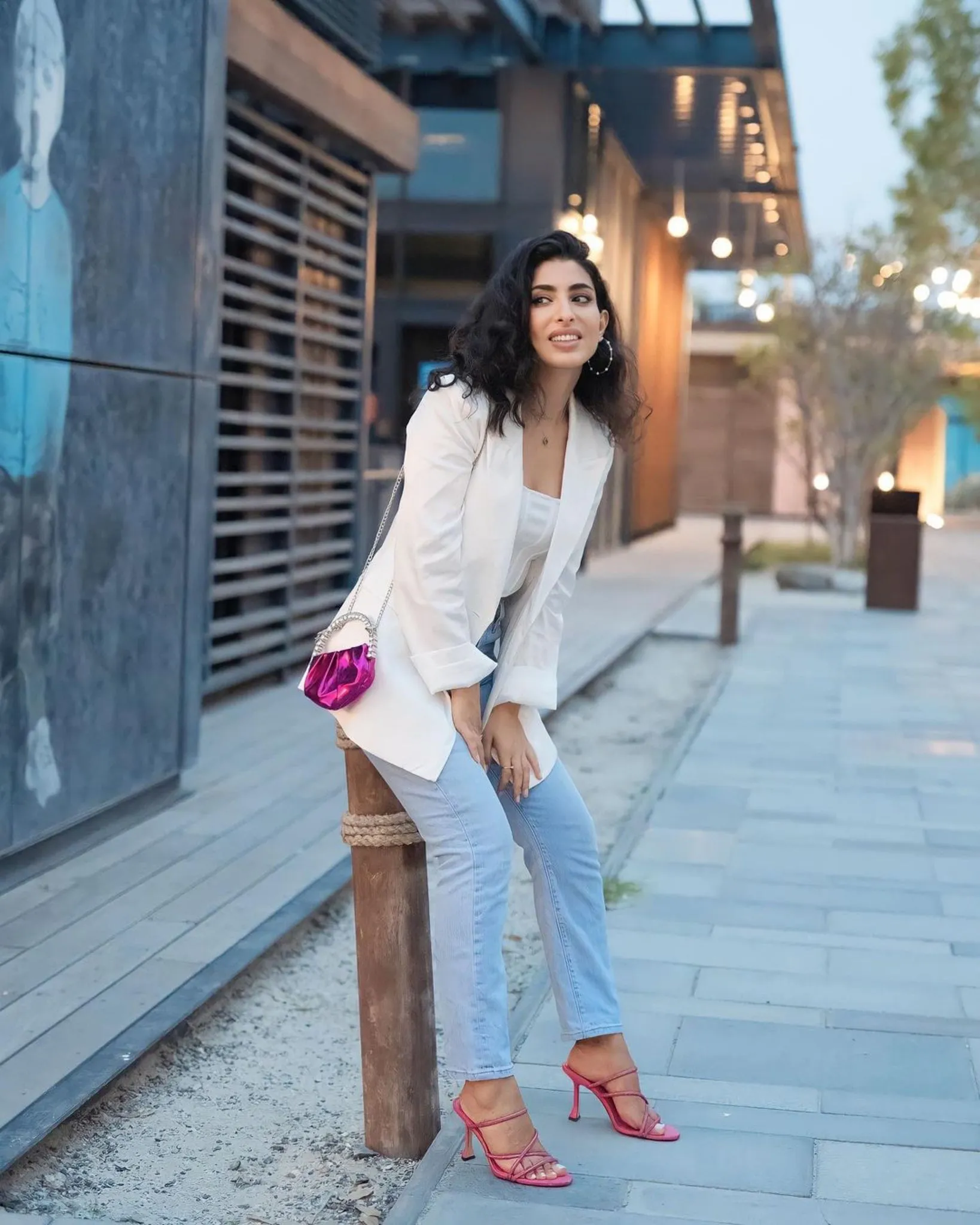 White Blazer (Satin)